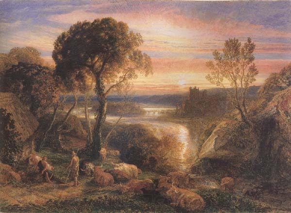 Samuel Palmer Tityrus Restored to his Patrimony Spain oil painting art